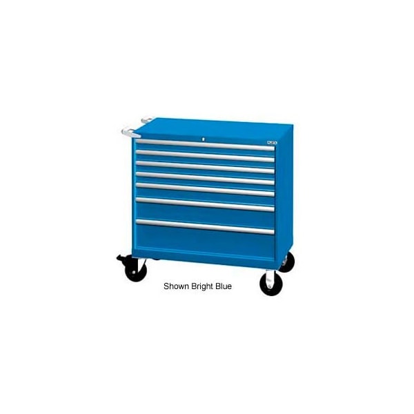 Lista International Lista 40-1/4"W Mobile Cabinet, 7 Drawers, 94 Compart - Classic Blue, No Lock XSHS0750-0701MCBNL - main